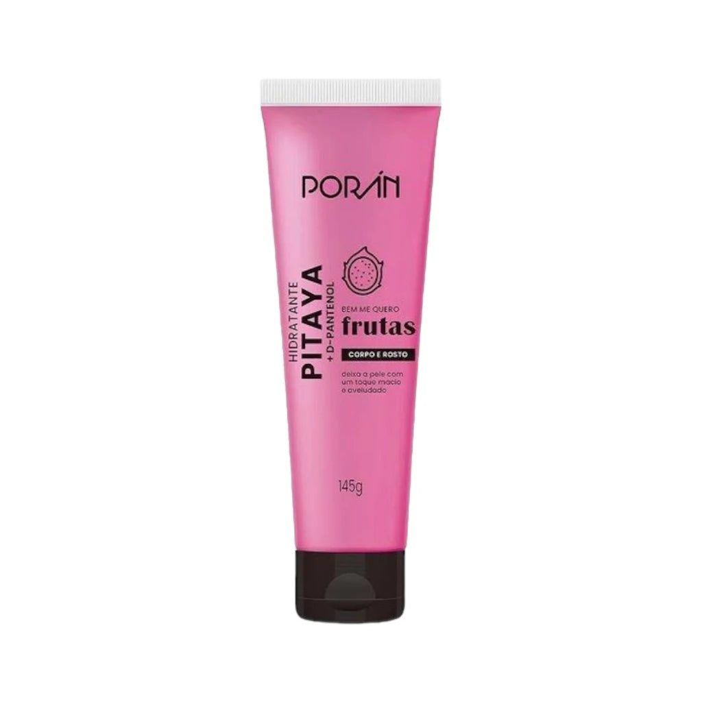 Kit  Esfoliante, Hidratante e Sabonete Corpo e Rosto Pitaya Porán